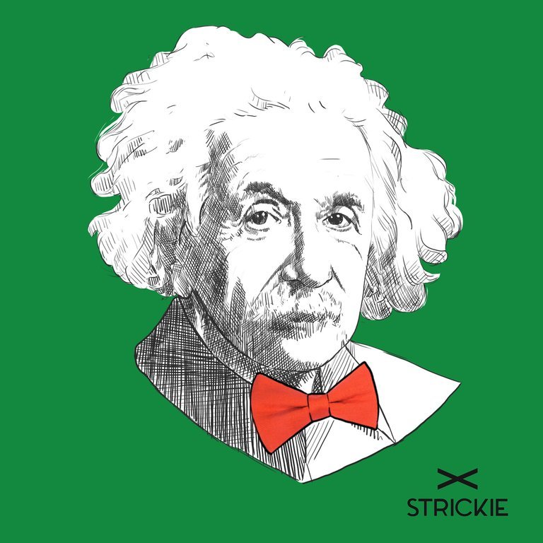 Albert Einstein was een strikkendrager